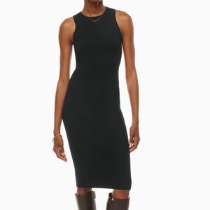 Aritzia Wolfred Moonstruck Midi Dress in Black (Medium)